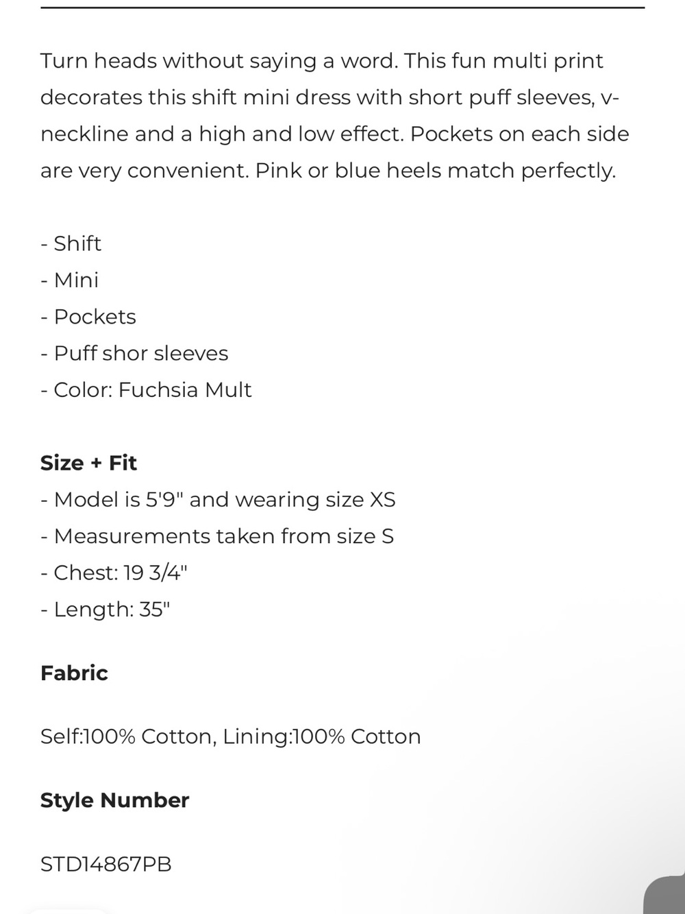 NWT SugarLips Lanus City Shift Dress - Picture 5 of 5